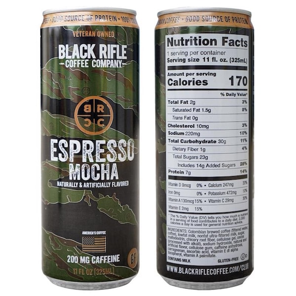 Black Rifle Coffee Co Black Rifle Coffee Company RTD Espresso Mocha Espresso Coffee 1 pk 36-003-01C - main